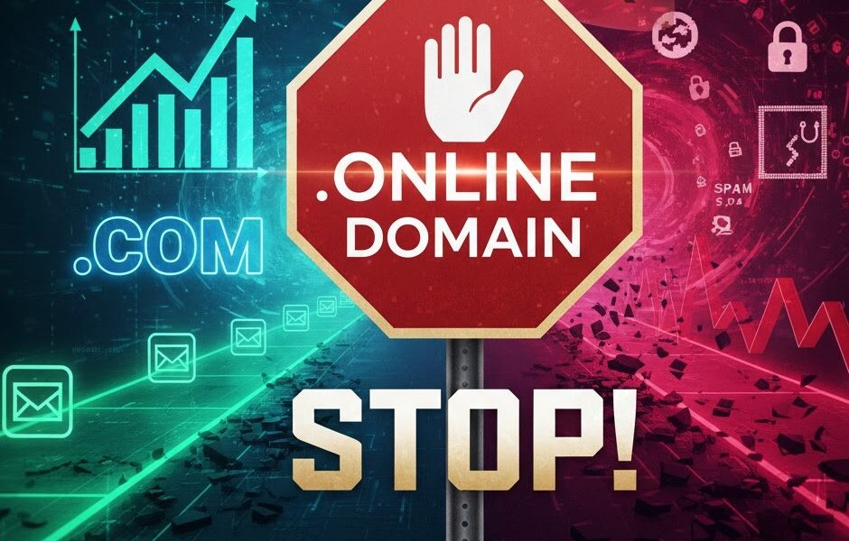 The Risk of Choosing .Online vs .Com Domains
